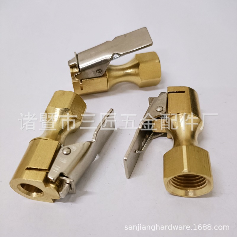 打气嘴充气夹头 充气嘴接头 G 1/4 NPT充气嘴打气咀 轮胎充气夹头