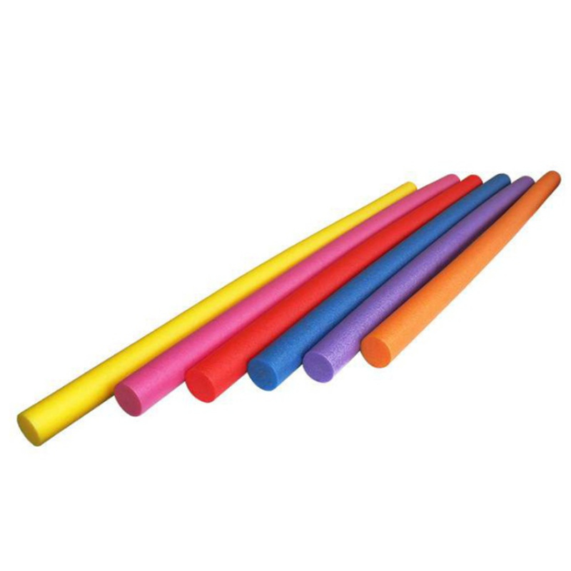 白色实心插花棒 防水漂浮长条泡沫 游泳初学者彩色游泳教学浮力棒