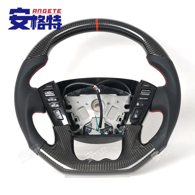 Suitable for Nissan Patrol Y62 Infiniti Qx56 Qx80 Carbon Fiber Modified Sports Car Steering Wheel (Steering wheel)