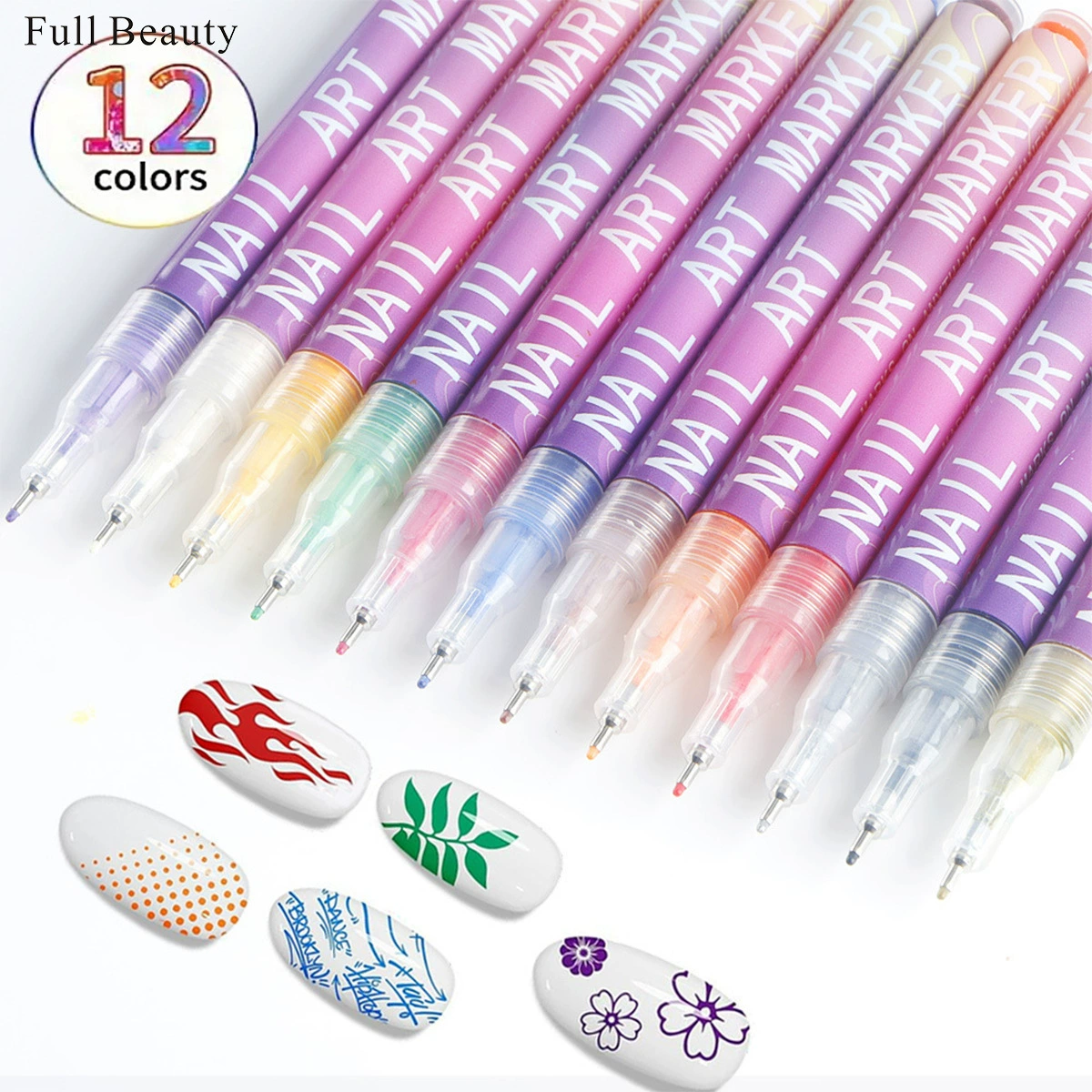 FULL BEAUTY трансграничный новый инструмент для ногтей граффити ручка многоцветная одноцветная ручка для рисования ногтей DIY линии