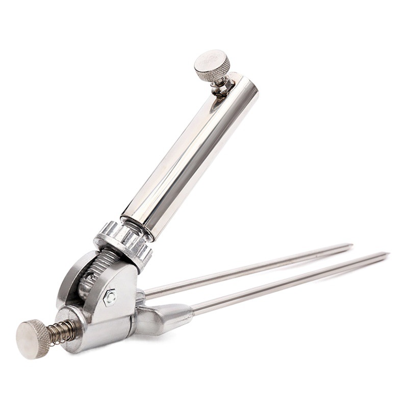 Qianrui New Fishing Bracket Ground-Inserted Turret Ground-Inserted Universal Stainless Steel Rack Fishing Rod Fishing Rod Bracket Ground-Inserted Fish Gear