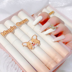 MAGIC CASA Five Lip Glaze Set Cute Corgi Velvet Matte Matte Lip Infrared Trade Export
