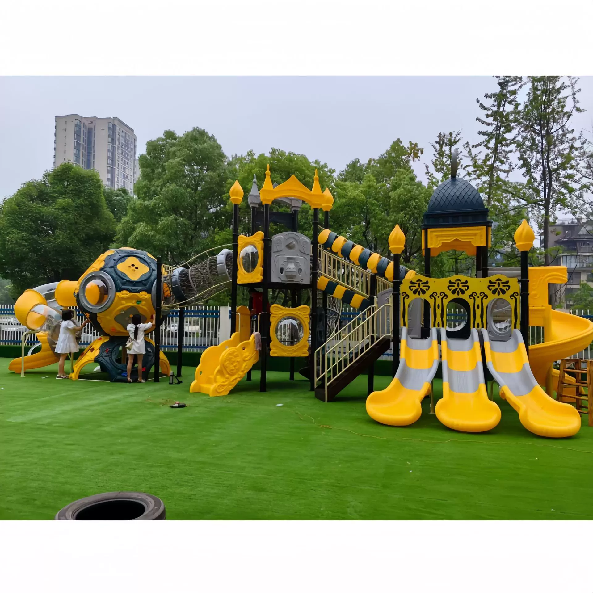 室外大型游乐设备幼儿园小区儿童乐园小博士组合滑滑梯源头厂家