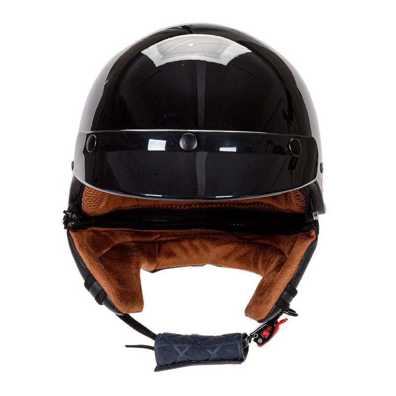 Vintage pusķivere ar malu ar noņemamu motocikla ķiveri ar priekšautiņu Elektriskā veloķivere Halewind_voghion.com