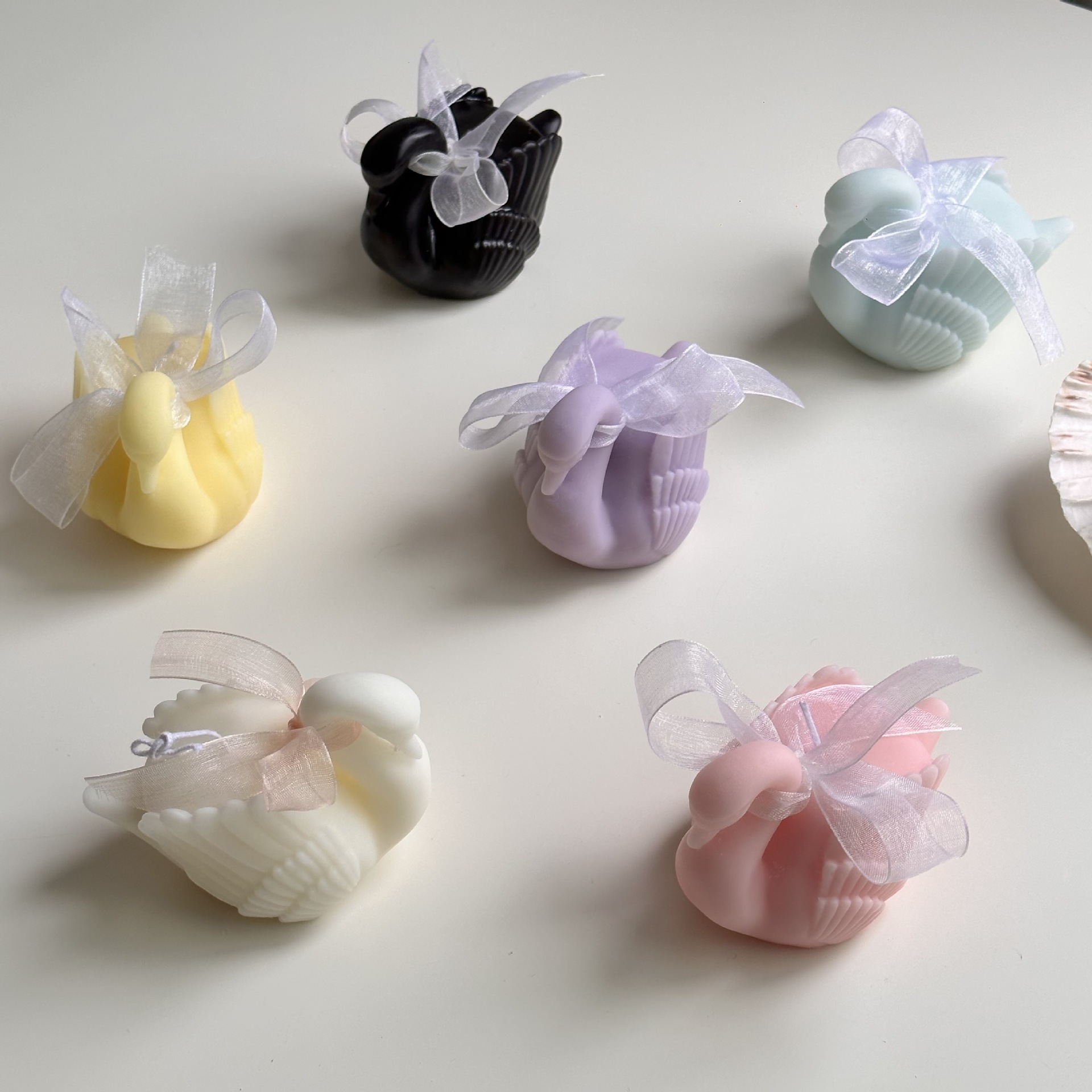 Schwanengöttin-Bankett-Gastgeschenk-Aromakerze, Muttertagsgeschenk, Lehrertagsgeschenk, Ornament_voghion.com