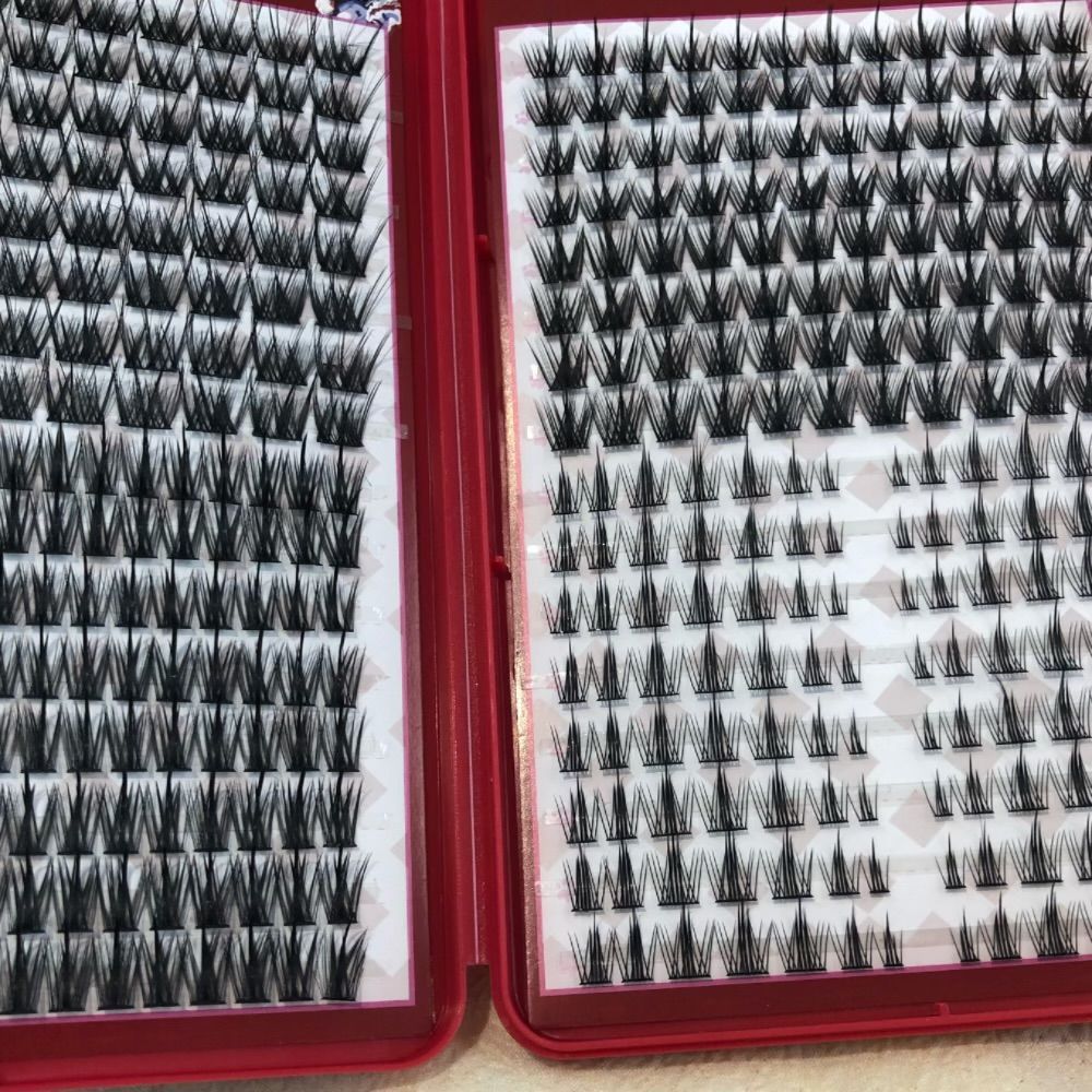 416 racimos de nuevo tipo de simulación de espigas de trigo de cola de pescado densas pestañas falsas mezcladas con pestañas de luna blanca pura combinación de libro diario