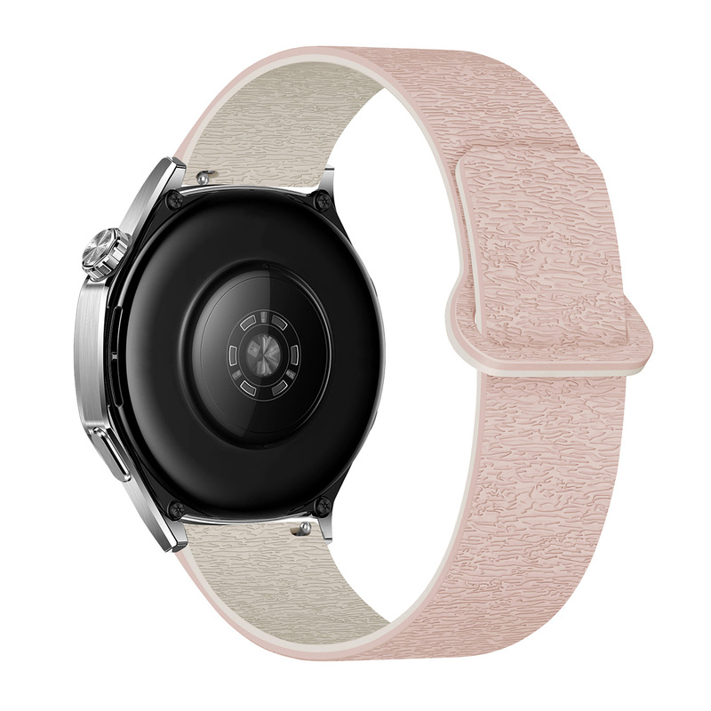 适用华为GT4/gt5/watch5三星watch4运动风木纹软磁硅胶磁吸手表带|undefined