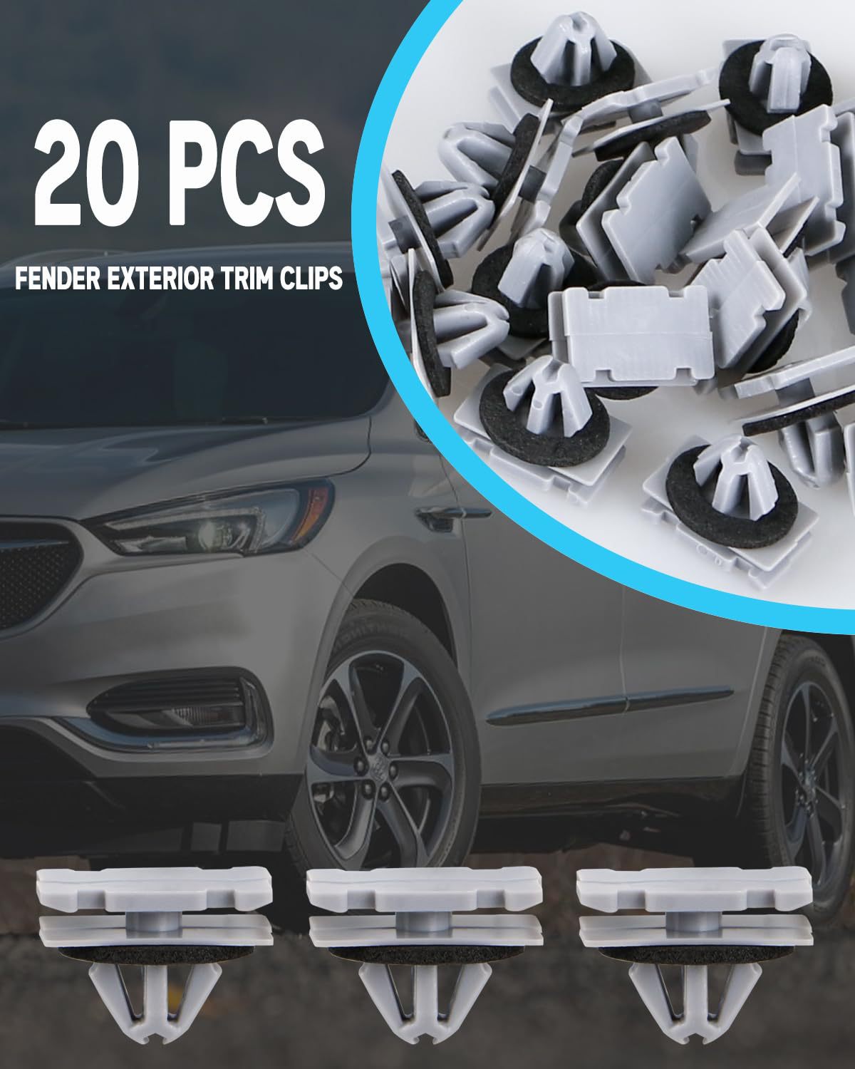 Car Door Side Skirt Fender Flare Retainer Clip