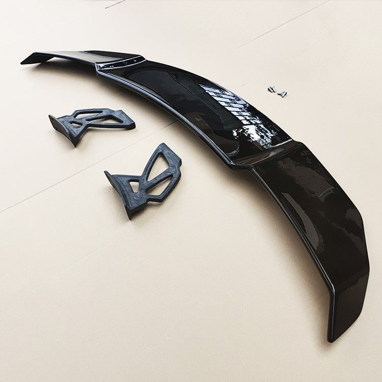 General car non-perforated rear wing modification parts two three-compartment high rear wing fixed wind wing GT racing wing trunk decoration
