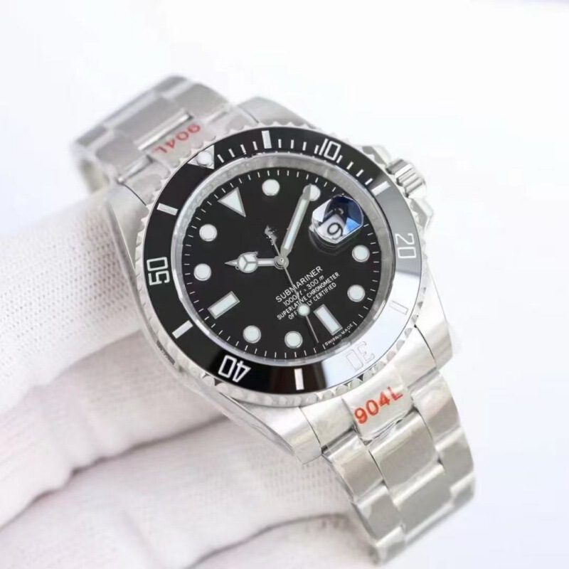 Cross-border foreign trade C factory Green Submariner men's fully automatic mechanical super waterproof ceramic bezel replica diving watch