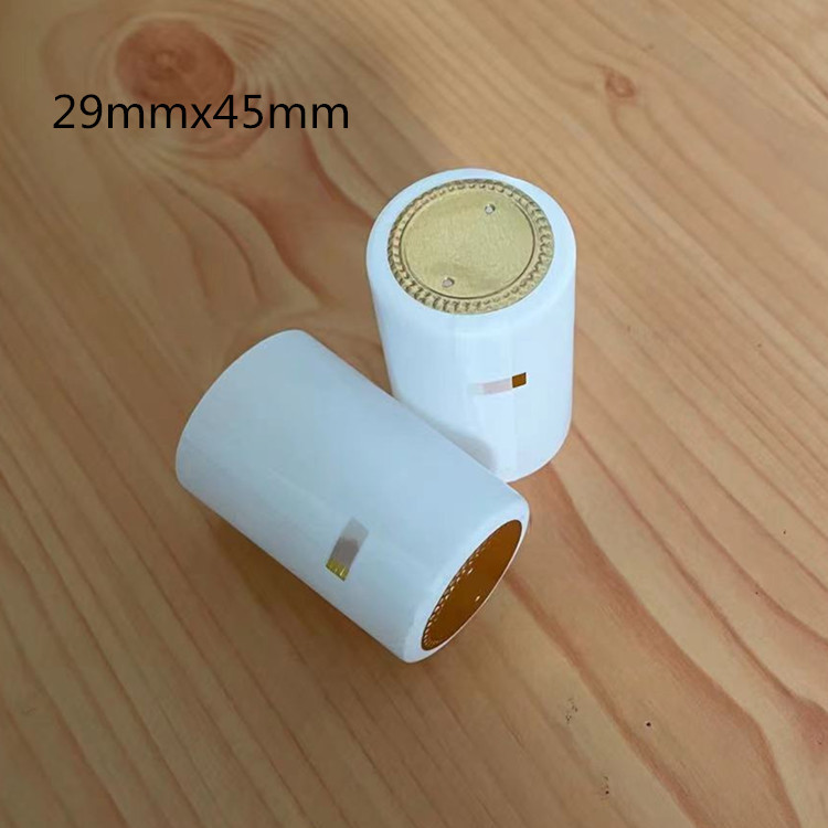 PVC tapa de plástico botella de vino rojo película de sellado cable de tracción fácil película Termocontraíble botella de vino de vidrio película de encogimiento en stock al por mayor