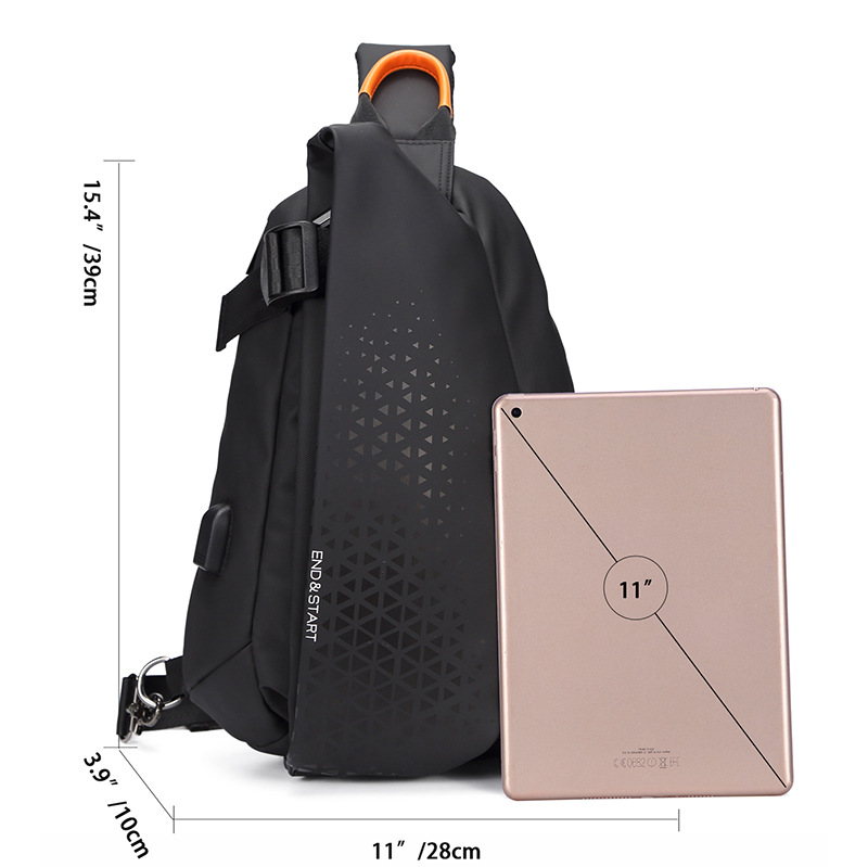 Fashion Messenger Bag Men's Bag New Style Fashion Large Capacity Shoulder Bag Motorcycle Backpack Trendy Brand Chest Bag Outdoor_voghion.com