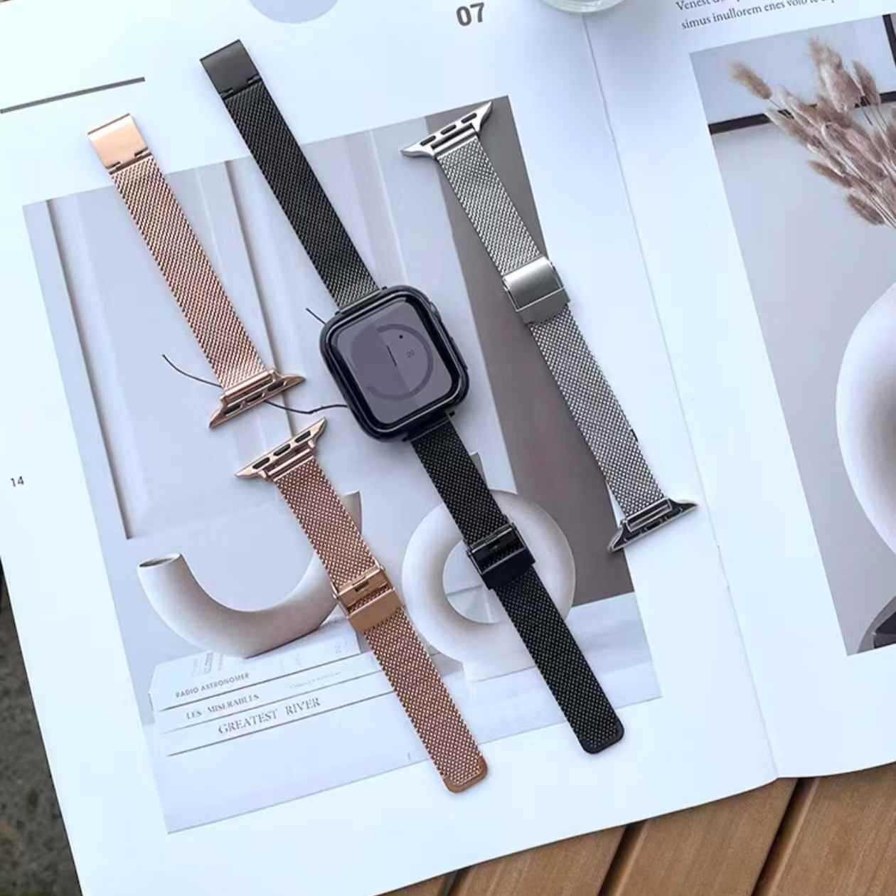 Suitable for Apple Watch9876543/Se Generation Slim Waist Milanese Apple S11 Watch Strap