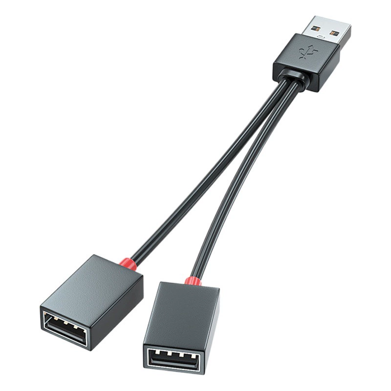 Один буксируемый два USB суб-линии многофункциональный адаптер USB для мобильного телефона, планшетный ПК