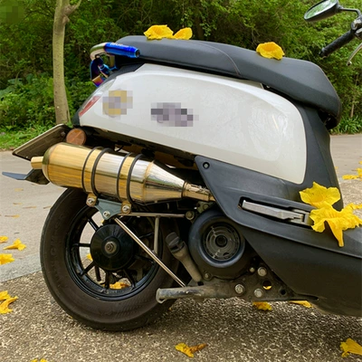 Motorcycle exhaust pipe winding gold modified exhaust pipe