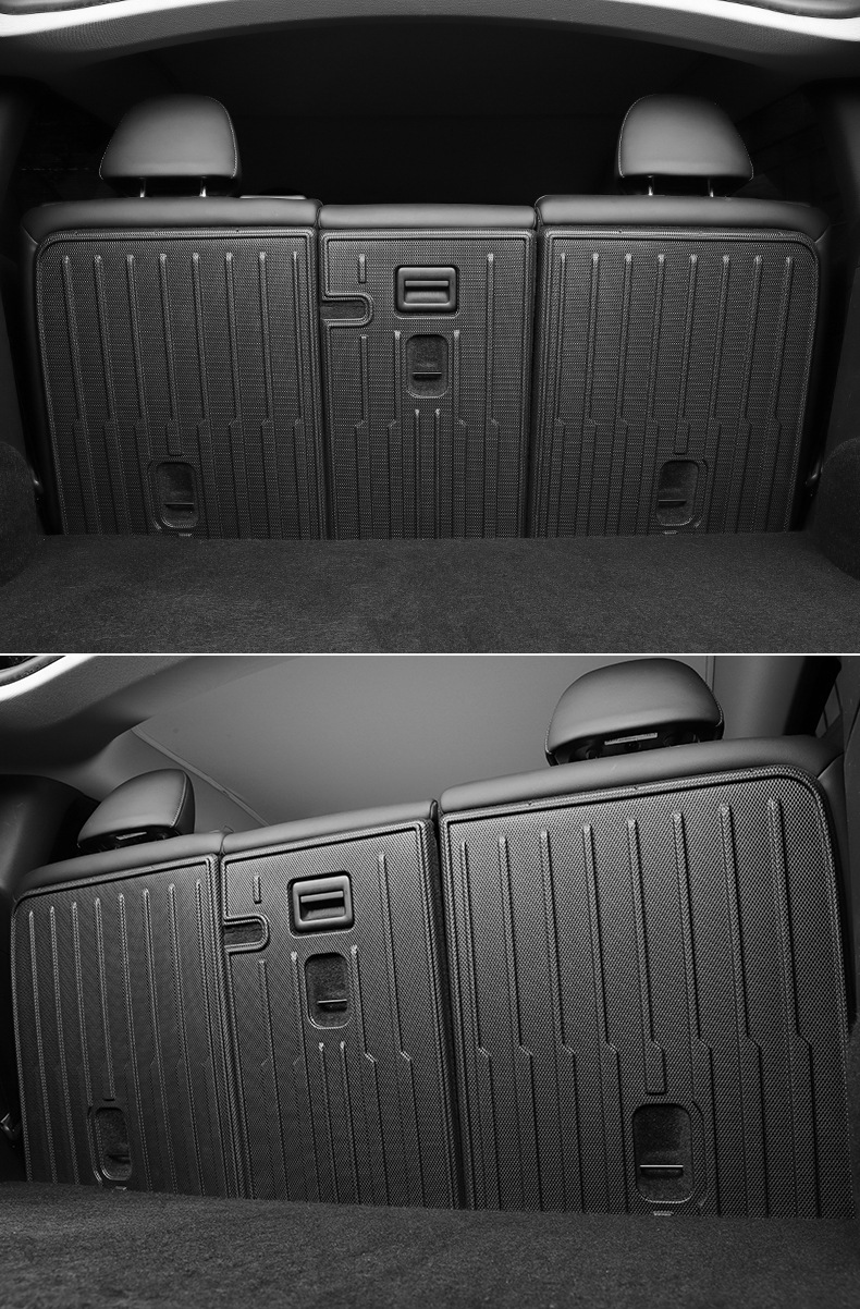 Suitable for Tesla ModelY3 rear seat back cushion trunk mat protective anti-kick mat interior modification