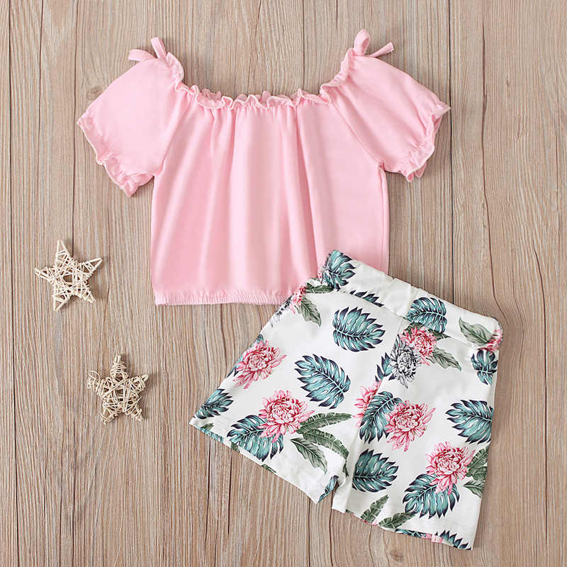 Children's Skirt Suit Summer European And American Girls' Skirts 2021 New European And American T-shirt Two-piece Set A- Line Skirt Suit display picture 4