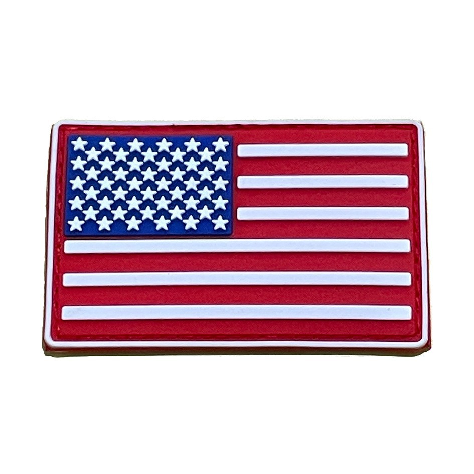 跨境货源国旗标现货头盔配饰皮标刺绣背包服饰军迷魔术贴臂章批发