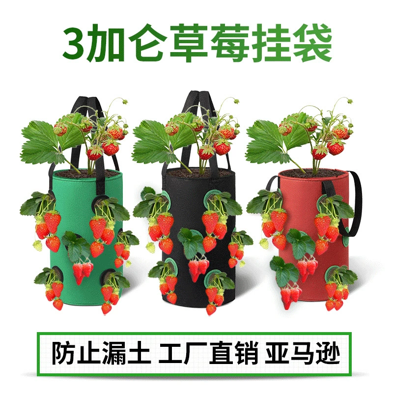 В наличии: бестселлер Amazon – многократные отверстия для дренажа, подвесные мешки для выращивания клубники, 12 отверстий, нетканый материал, подвесные корзины для растений.