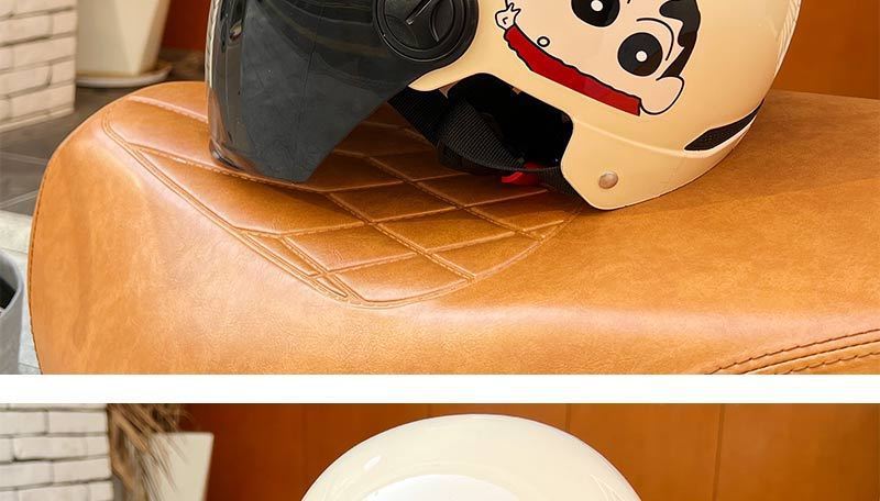 Crayon Shin-chan 3C Certified Electric Motorcycle Helmet