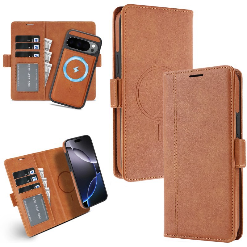 Removable Magnetic Leather Phone Case Suitable for Google Plxel9/10/11Proxl Full-Cover Protective Case Wallet Style Removable Magnetic Leather Phone Case Suitable for Google Plxel9/10/11Proxl Full-Cover Protective Case Wallet Style