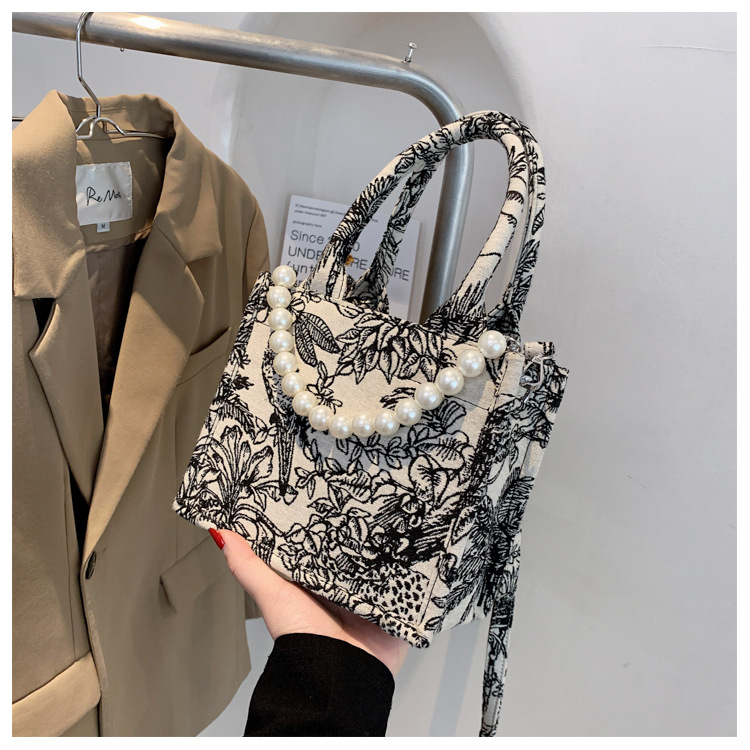 275g Weight Canvas Lining Material Open Closure Type Single Shoulder Strap Strap Type Messenger Bag Bags Type Shopping Occasion Canvas Material Solid Color Pattern All Seasons Season Women's Gender Vintage Style Style Square Shape Black Color Medium Size Large-capacit Canvas Bag College Students Tote Bag 16