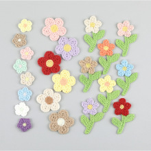 复古毛线刺绣太阳花布贴发饰品材料卫衣鞋袜帽裤子配饰服装辅料34