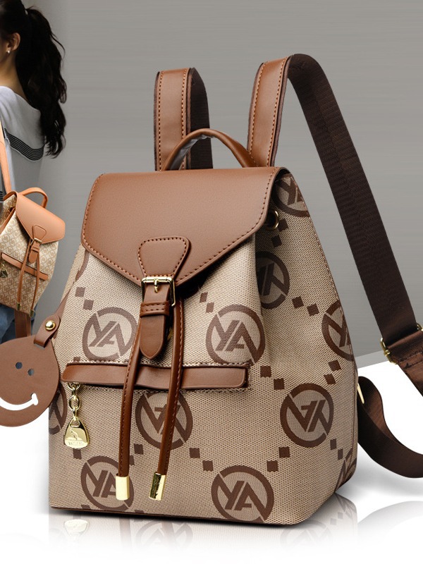 Mochila de mujer 2025 nueva moda versátil mochila de cuero suave de gran capacidad mochila de viaje casual mochila de alto valor