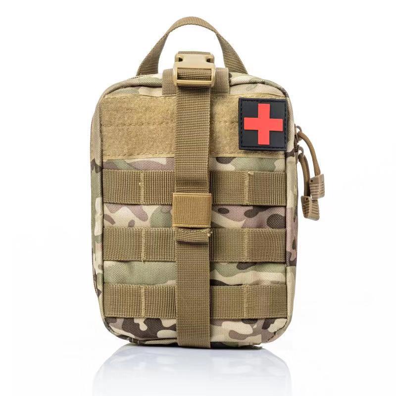 Paquete médico táctico para acampar, paquete de accesorios, bolsa de accesorios, bolsa de bolsillo táctica, bolsa multifunción de camuflaje, bolsa de salvavidas de montañismo al aire libre