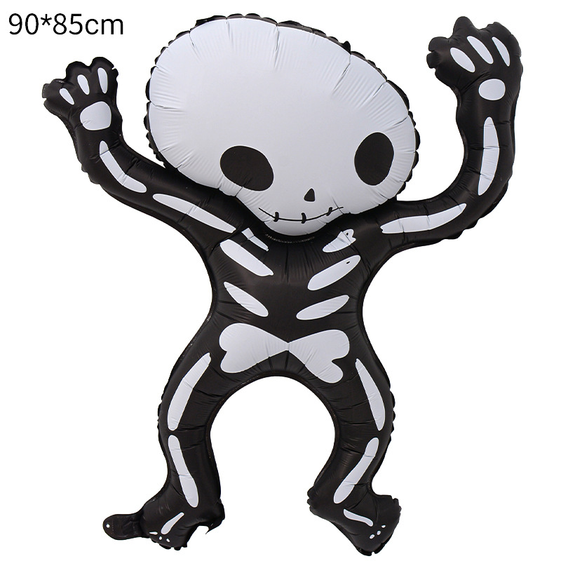 Halloween noche fiesta fantasma forma globo diseño Globo de aluminio de Halloween nuevo gran dibujos animados en forma de calabaza