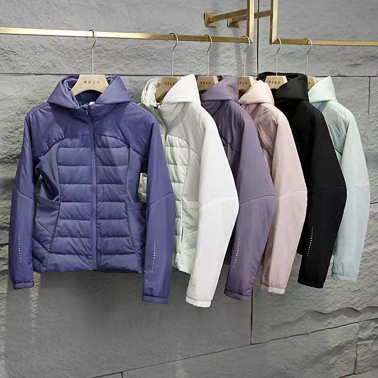 lu家同款~90白鴨絨 巨顯瘦輕便運動羽絨服保暖修身可拆卸連帽外套