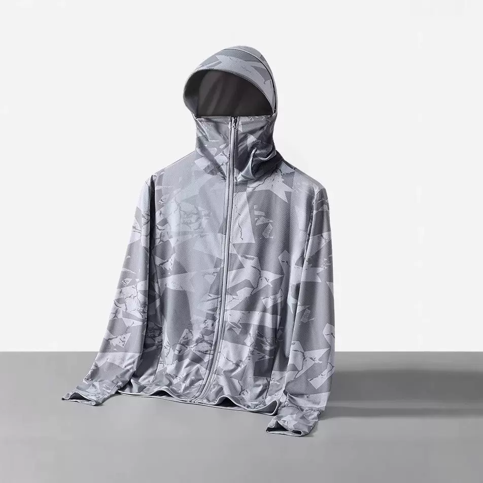 冰丝防晒衣男夏季薄款防紫外线新款百搭迷彩日常休闲防晒服外套