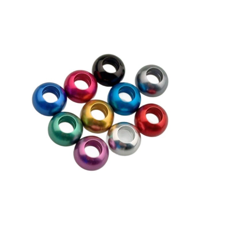 DIY Mini 4Wd Car Parts Colorful New 11mm Top Rail/Anti-Hang Guide Wheel Aluminum Alloy Bowl-Shaped Guide Wheel