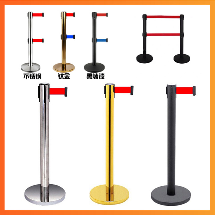 现货不锈钢2米3米5米隔离防护带 疫情排队安全警戒围栏杆警示柱