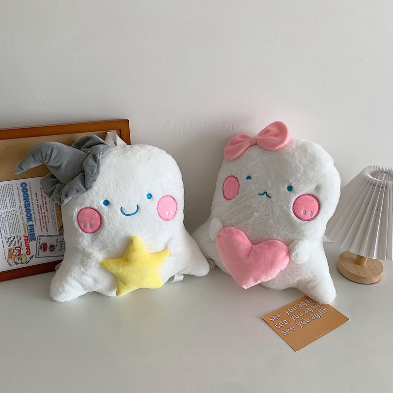 Mochila peluche fantasma Halloween dibujos animados pareja hombro bolsa mensajero regalo padre-hijo