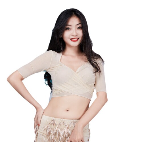 Dancer Belly Dance Costume Female Long Skirt Performance Suit Short Sleeve Summer Practice Suit Beginner Sexy 5577