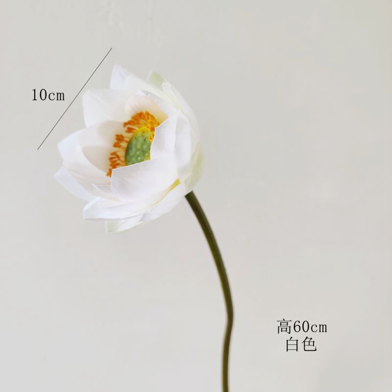 仿真花荷花莲花中式莲蓬荷叶造景插花装饰摆设寺院佛堂菩萨供奉花|undefined