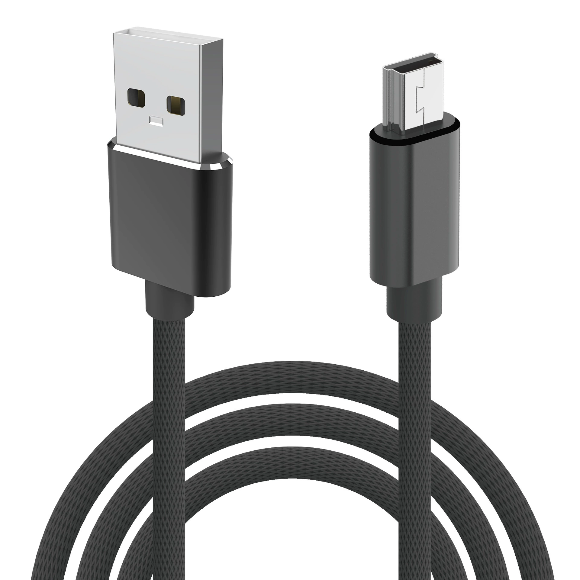 Mini usb charging data cable 5P fabric braiding suitable for MINI interface mobile hard disk navigation mp3 4