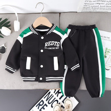 外贸新款男童春秋款棒球服两件套男婴幼儿童外套衣服儿童运动秋装