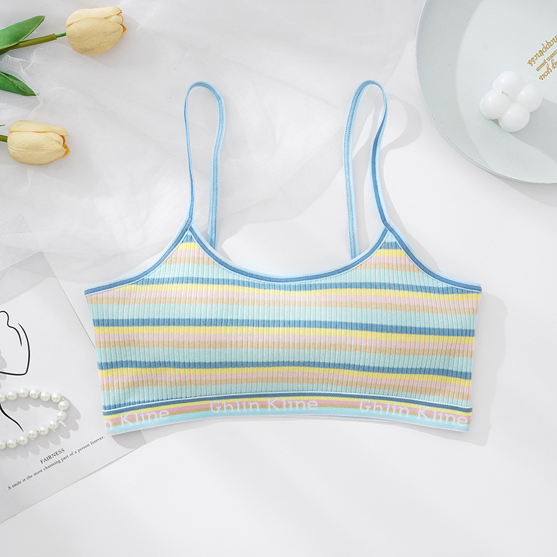 El top bandeau de nuevo estilo Fengyun 2025, un favorito entre las chicas atrevidas, presenta un diseño de algodón transpirable con almohadillas en el pecho, ideal para usar como capa superior o como bandeau interior.