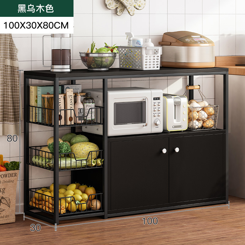 블랙 에보니 + 블랙 벨트 캐비닛 도어 모델 100CM