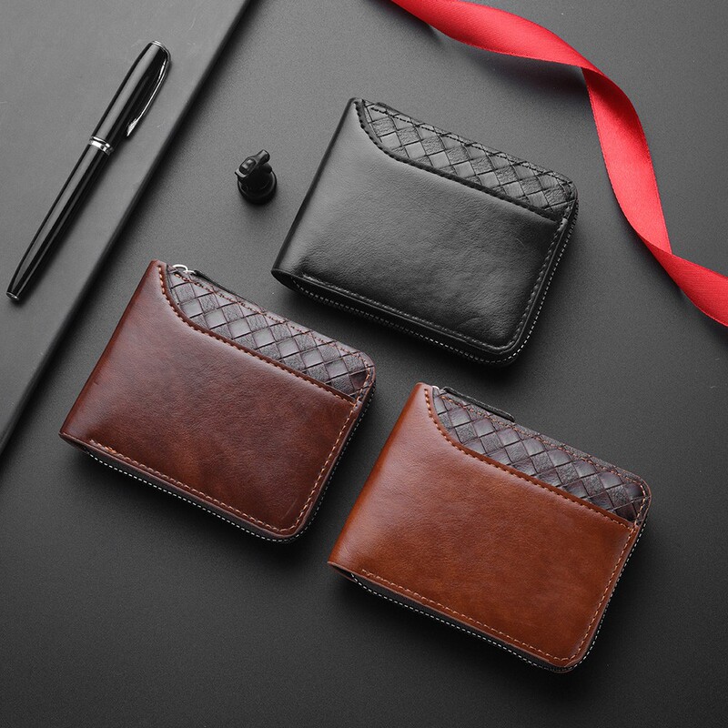 2026 New Cross-Border European and American Hot-Selling Men's Ins-Style Zipper Wallet Short Style Trendy Youth Bag in Stock 2026 New Cross-Border European and American Hot-Selling Men's Ins-Style Zipper Wallet Short Style Trendy Youth Bag in Stock