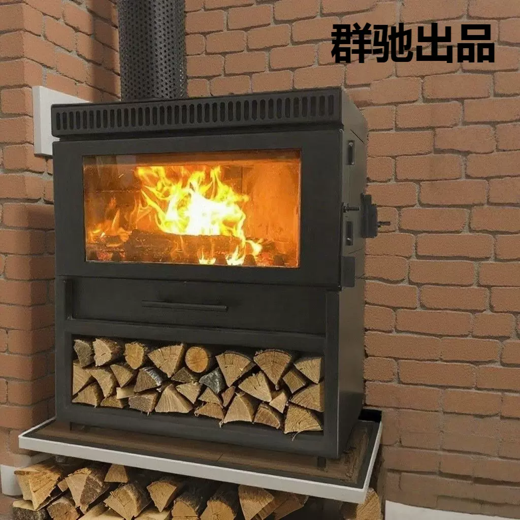 新款真火燃木壁炉木柴柴火家用取暖客厅农村民宿装饰取暖炉