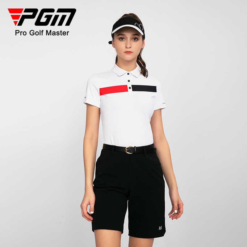 PGM golf clothing women's short sleeve T-shirt breathable hole summer sports cool top parent-child clothing Sports Women's T