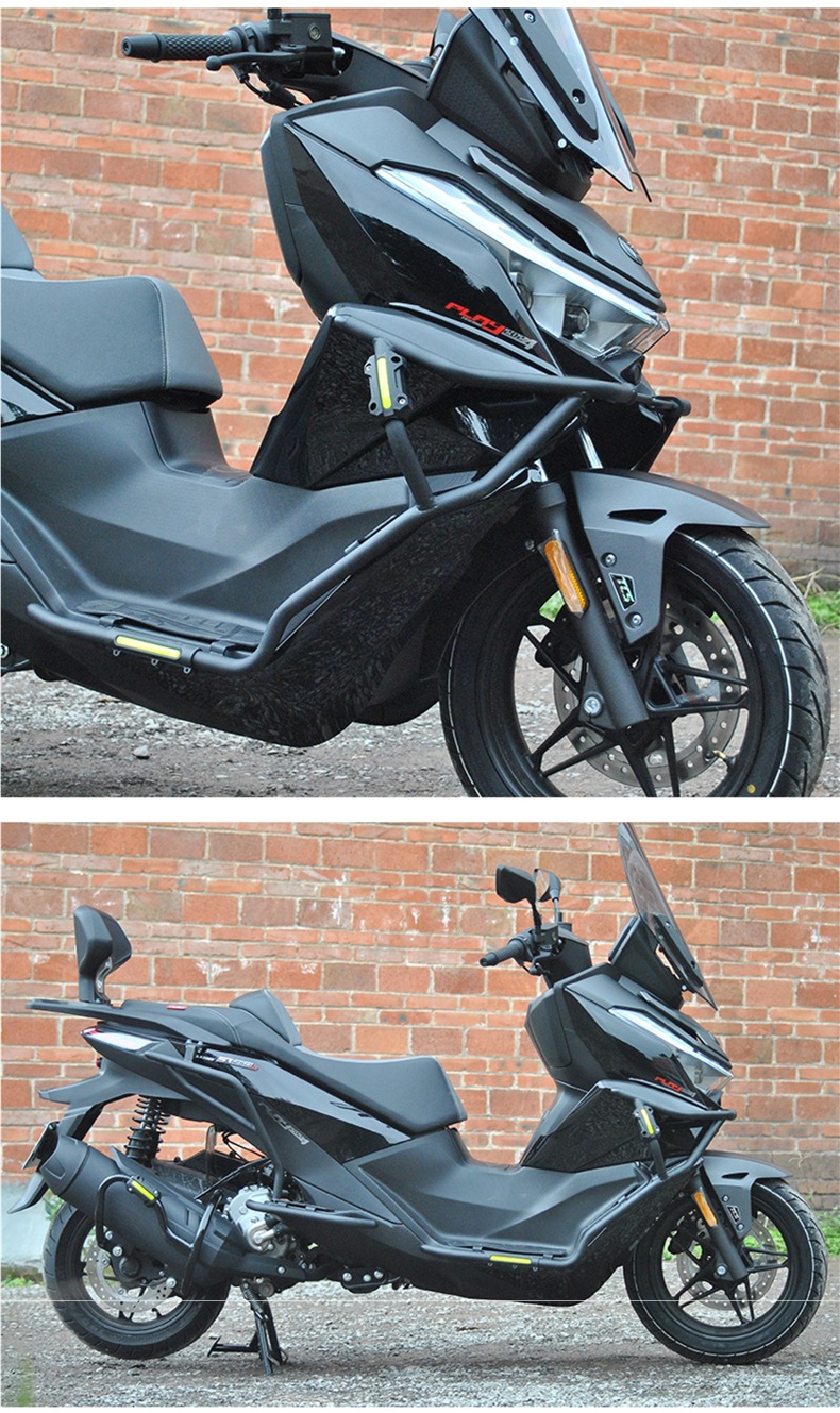 Suitable for Wuji Sr250Gt Bumper, Anti-Fall Bar, Protective Bar, Modified Rear Shelf, Tailstock Exhaust Guard