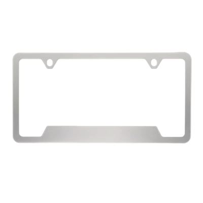 Add LOGO – License plate holder/license plate holder - xc-w070-steel-8k-mirror-two-holes