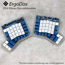無铭誠品 ErgoDox二狗DSA95键双手分离盘热升华机械键盘键帽PBT
