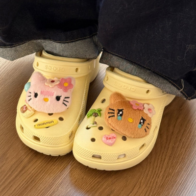 Xiaohongshu 同じスタイル KT 猫靴フラワーアクセサリー diy 取り外し可能適応ワニ靴猫靴フラワーシューズバックル靴アクセサリー|undefined