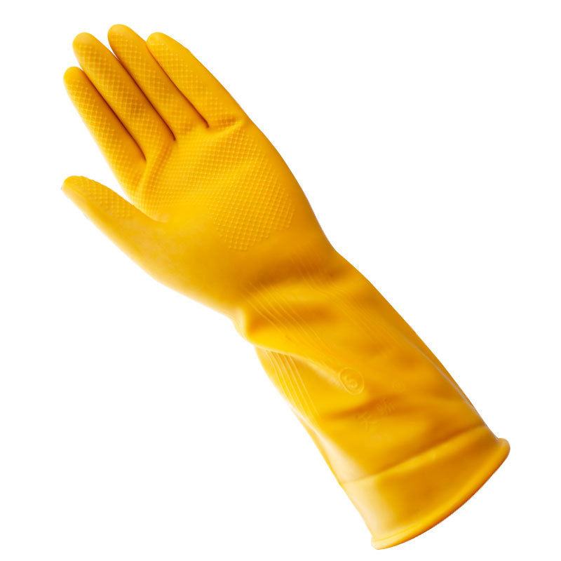 Los fabricantes venden al por mayor engrosamiento, resistencia a ácidos y álcalis, limpieza de platos, herramientas diarias, guantes de látex de tendón de res