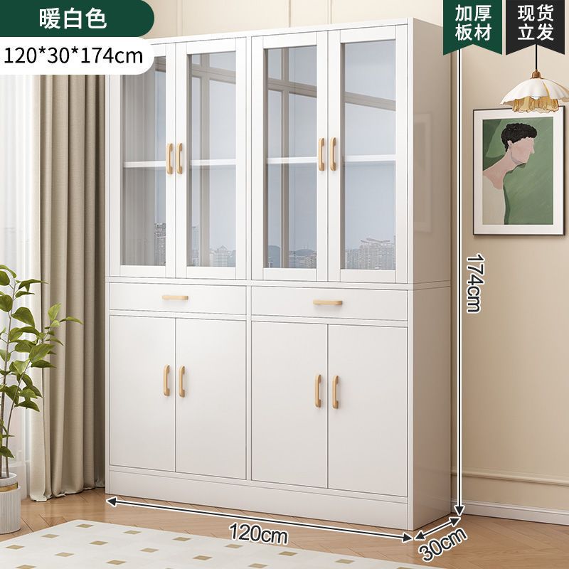 [문 8개, 서랍 2개] 우아한 웜화이트 120cm